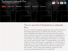 Tablet Screenshot of doylestownlocksmith.net
